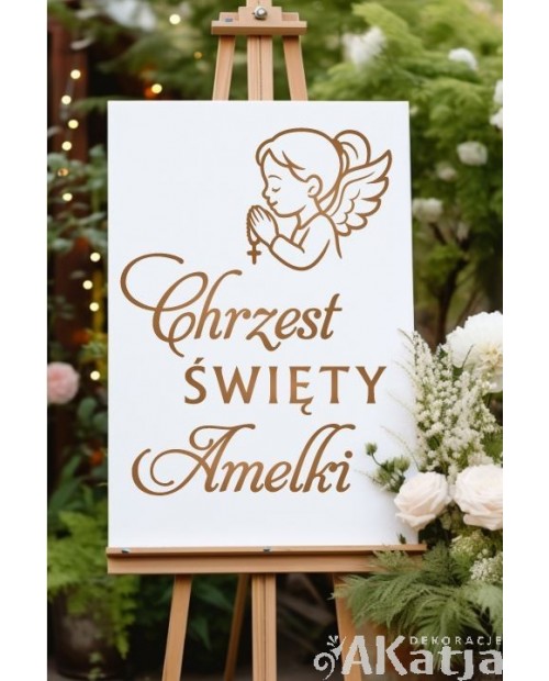 Naklejka okazjonalna: Chrzest Święty: Aniołek