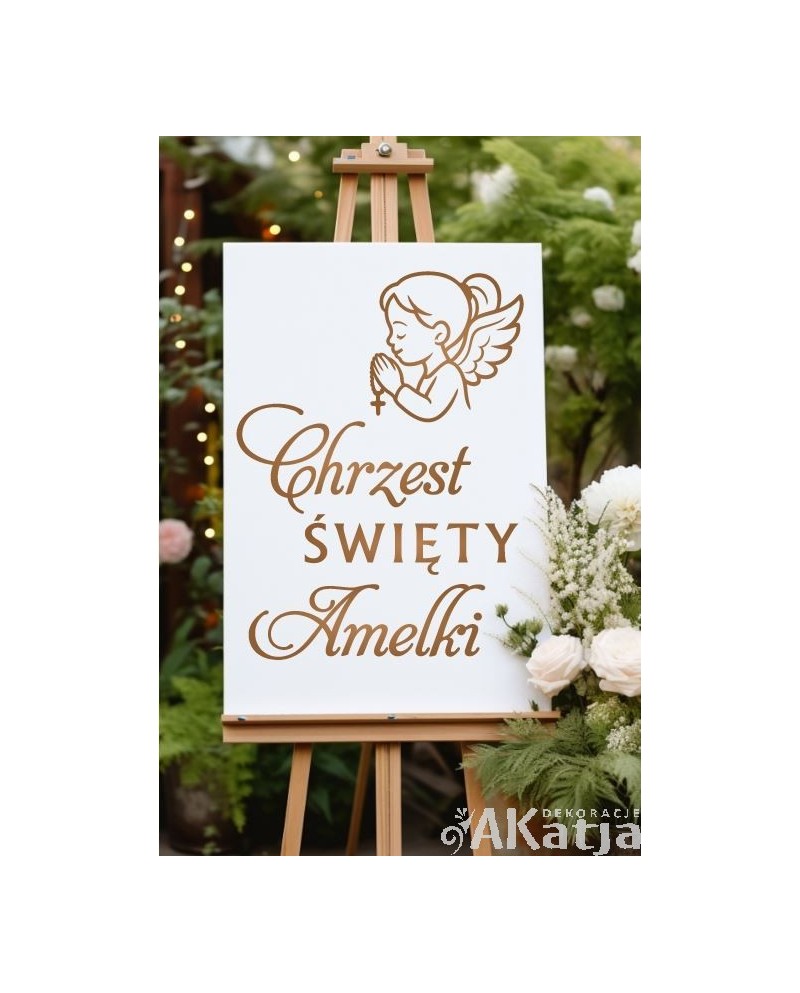 Naklejka okazjonalna: Chrzest Święty: Aniołek