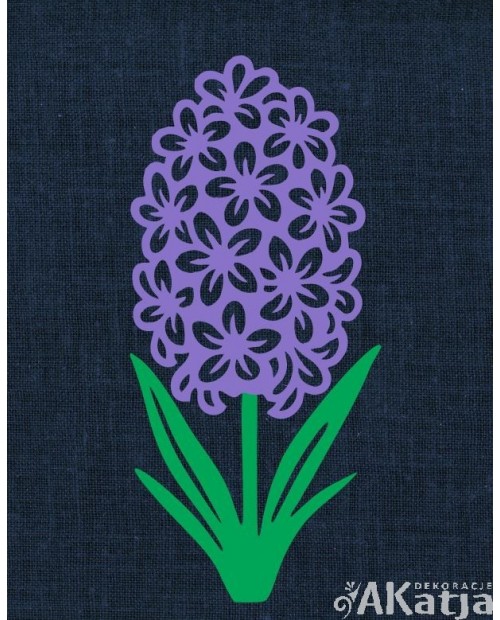 Hiacynt- wycinanka z kartonu