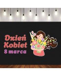 Dzień Kobiet 8 marca- zestaw dekoracji do gazetek szkolnych