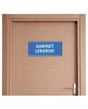 Tabliczka na drzwi „Gabinet lekarski” – do przychodni (naklejka lub tabliczka PCV)