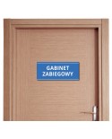 Tabliczka na drzwi „Gabinet zabiegowy” – do przychodni (naklejka lub tabliczka PCV)