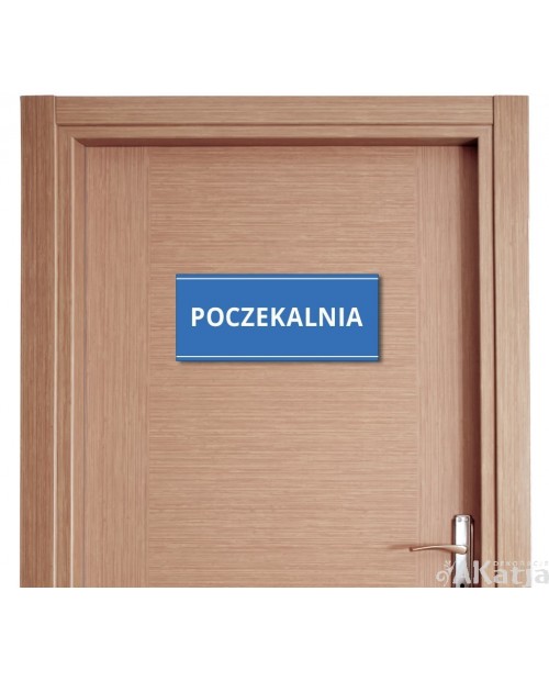 Tabliczka na drzwi „Poczekalnia” – do przychodni (naklejka lub tabliczka PCV)