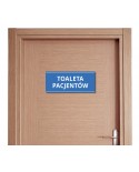 Tabliczka na drzwi „Toaleta Pacjentów” – do przychodni (naklejka lub tabliczka PCV)