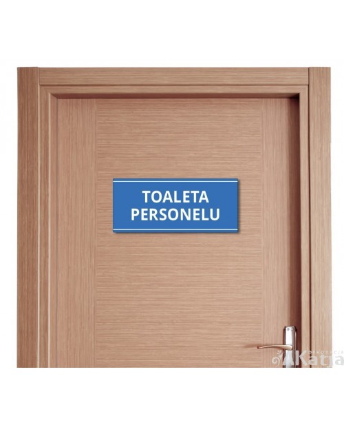 Tabliczka na drzwi „Toaleta Personelu” – do przychodni (naklejka lub tabliczka PCV)