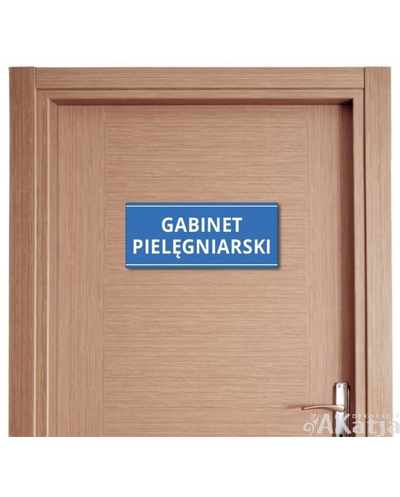 Tabliczka na drzwi „Gabinet Pielęgniarski” – do przychodni (naklejka lub tabliczka PCV)