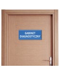 Tabliczka na drzwi „Gabinet Diagnostyczny” – do przychodni (naklejka lub tabliczka PCV)