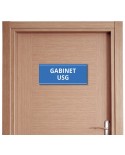 Tabliczka na drzwi „Gabinet USG” – do przychodni (naklejka lub tabliczka PCV)