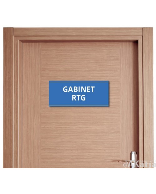 Tabliczka na drzwi „Gabinet RTG” – do przychodni (naklejka lub tabliczka PCV)