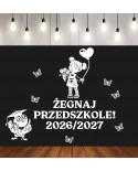 Zestaw Żegnaj Przedszkole- wycinanka z kartonu