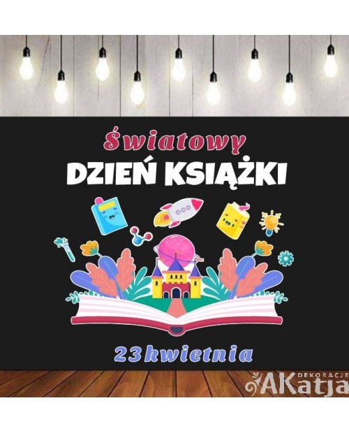 Światowy Dzień Książki 23 kwietnia- zestaw dekoracji do gazetek szkolnych