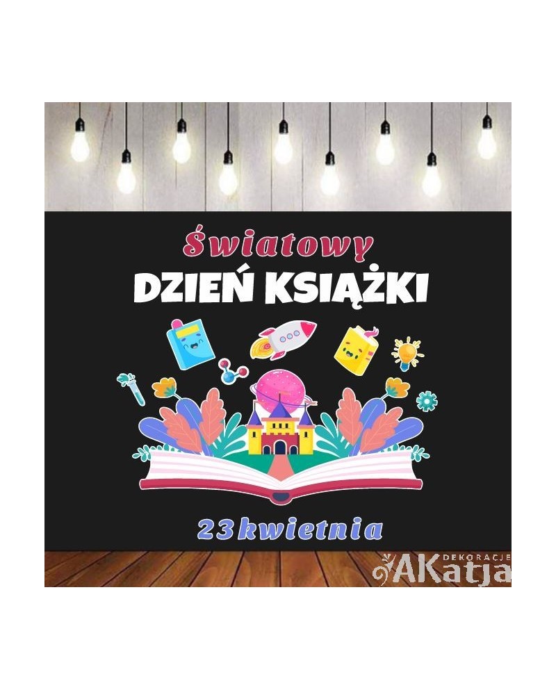 Światowy Dzień Książki 23 kwietnia- zestaw dekoracji do gazetek szkolnych