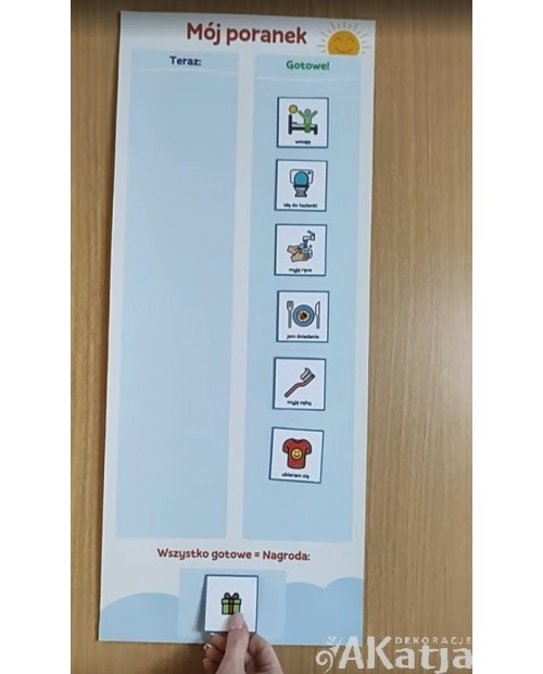 Mój poranek – tablica magnetyczna, która ułatwia poranki