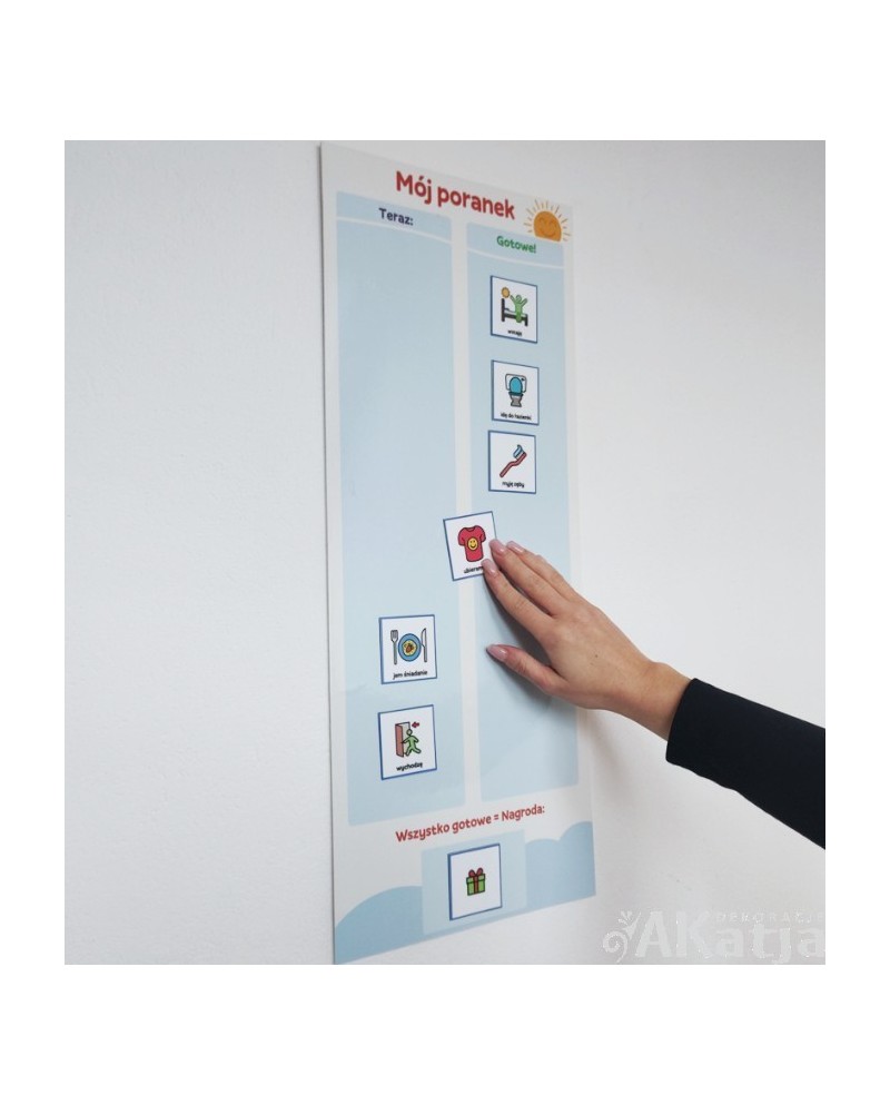 Mój poranek – tablica magnetyczna, która ułatwia poranki
