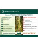 Tabliczka: Zasady zachowania w lesie