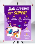 Plansza- Czytanie jest super!