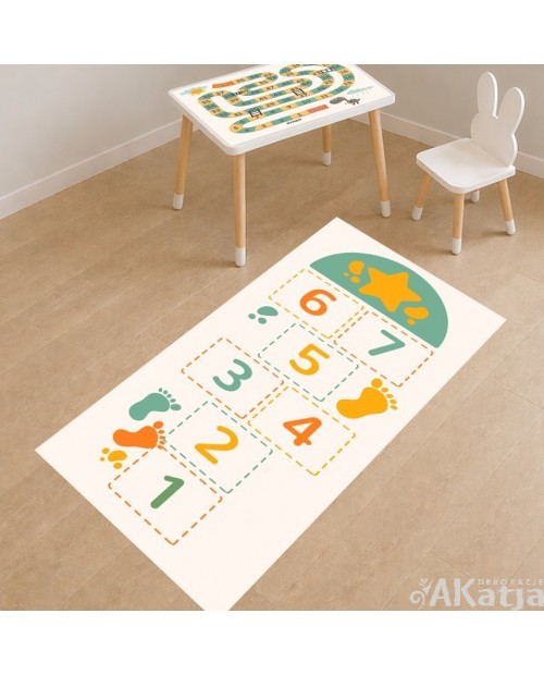 Naklejka na podłogę – gra w klasy dla dzieci