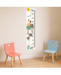 Miarka wzrostu z dinozaurami – naklejka ścienna dla dzieci