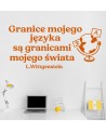 Granice mojego języka są granicami mojego świata- naklejka na ścianę