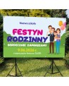 Festyn rodzinny- personalizacja- baner do szkoły i przedszkola