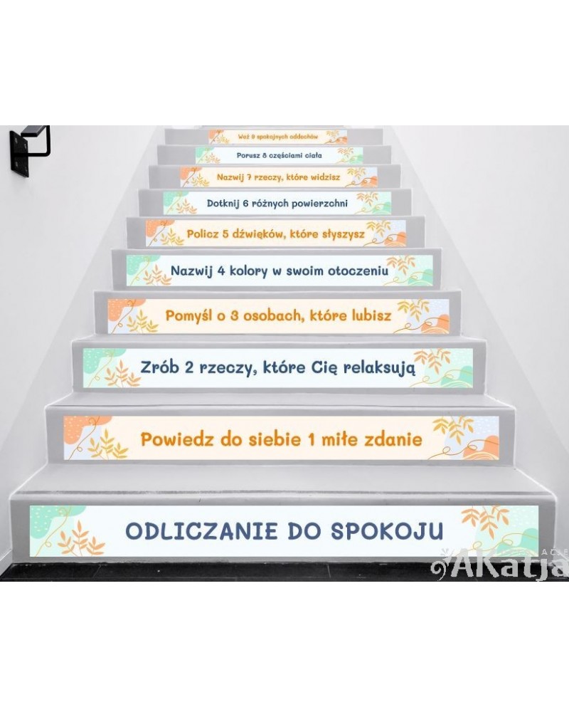 Naklejki na schody: Odliczanie do spokoju