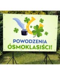 Powodzenia ósmoklasiści- baner do szkoły