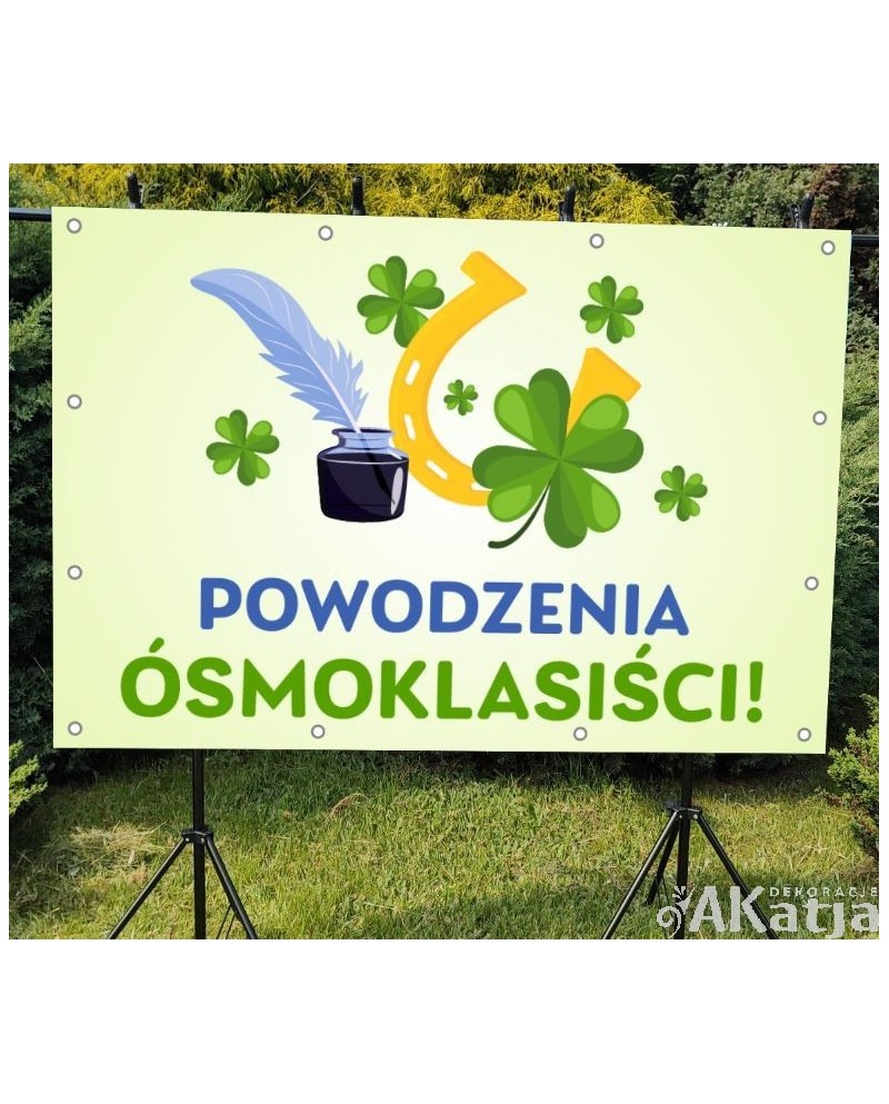 Powodzenia ósmoklasiści- baner do szkoły