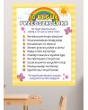 10 reguł przedszkolaka- naklejka na ścianę