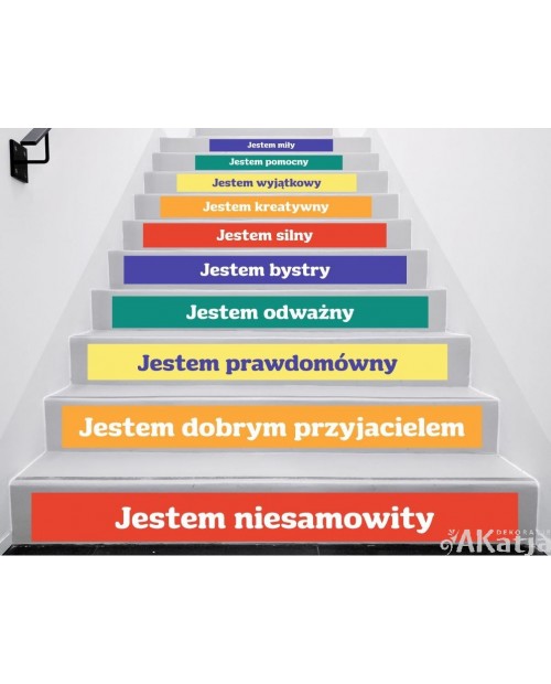 Naklejki na schody: Inspirujące stopnie