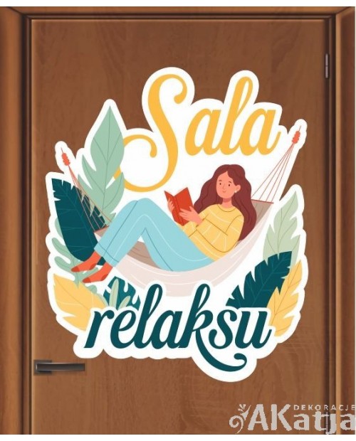 Naklejka na drzwi- Sala relaksu