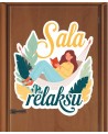 Naklejka na drzwi- Sala relaksu
