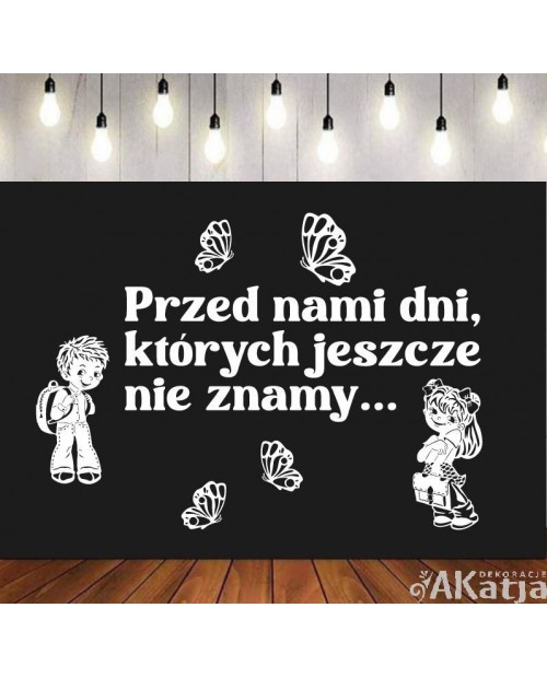 Zestaw: koniec roku szkolnego- wycinanka z kartonu