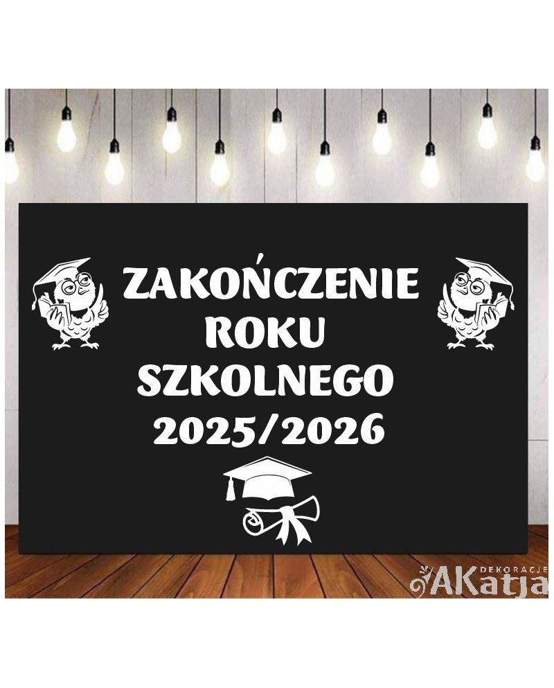 Zestaw: Zakończenie Roku Szkolnego - wycinanka z kartonu