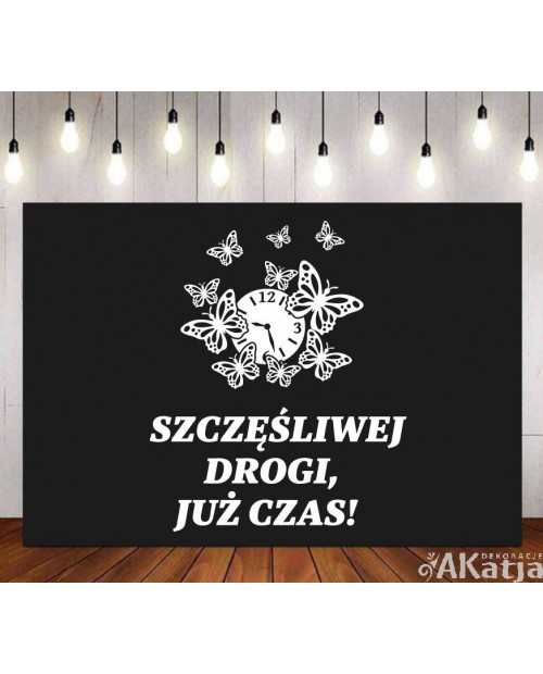 Zestaw: Szczęśliwej drogi już czas- wycinanka z kartonu