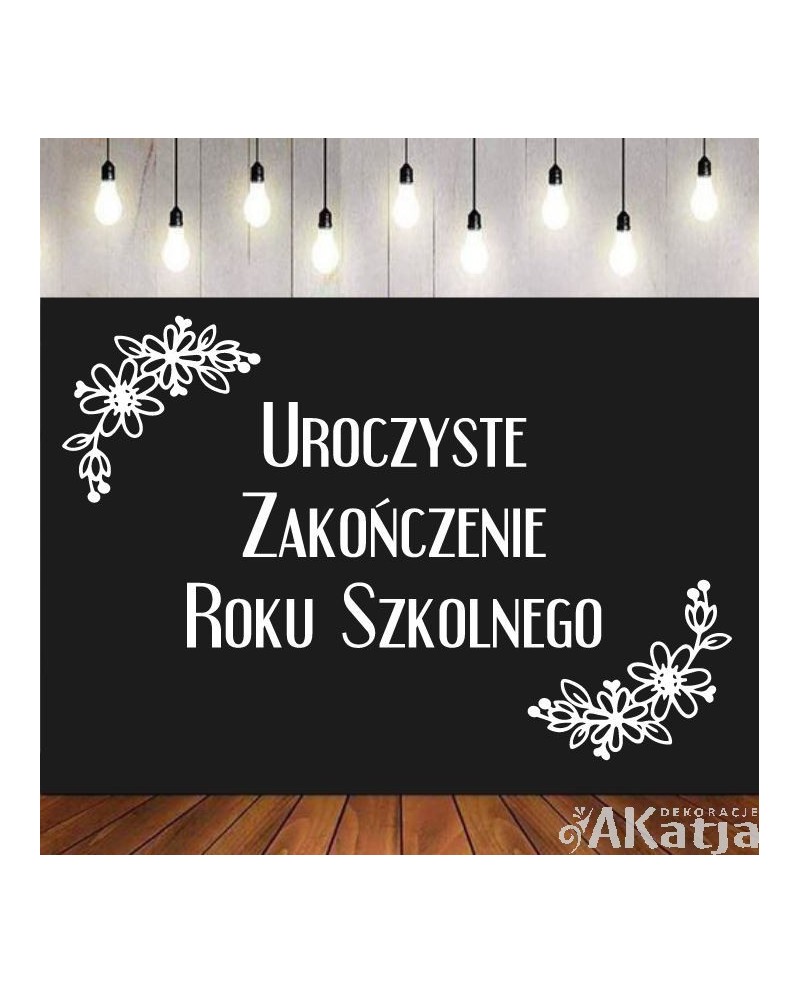 Uroczyste Zakończenie Roku Szkolnego- wycinanka z kartonu