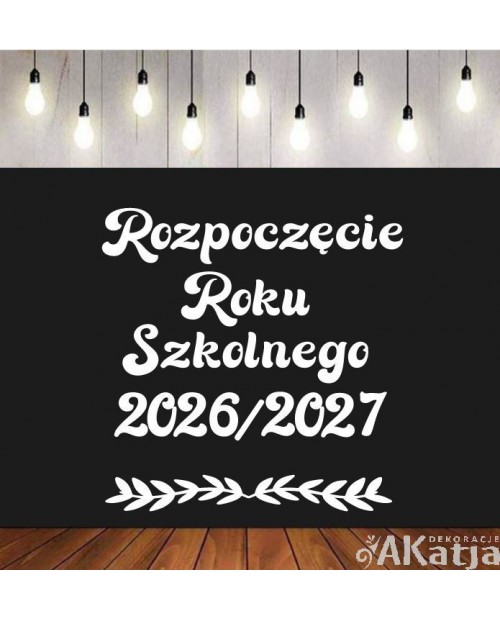 Rozpoczęcie Nowego Roku Szkolnego - wycinanka z kartonu