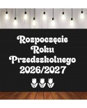 Rozpoczęcie Roku Przedszkolnego - wycinanka z kartonu