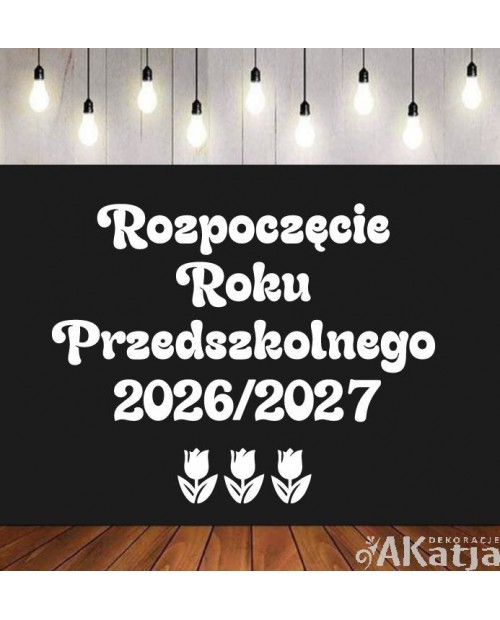 Rozpoczęcie Roku Przedszkolnego - wycinanka z kartonu