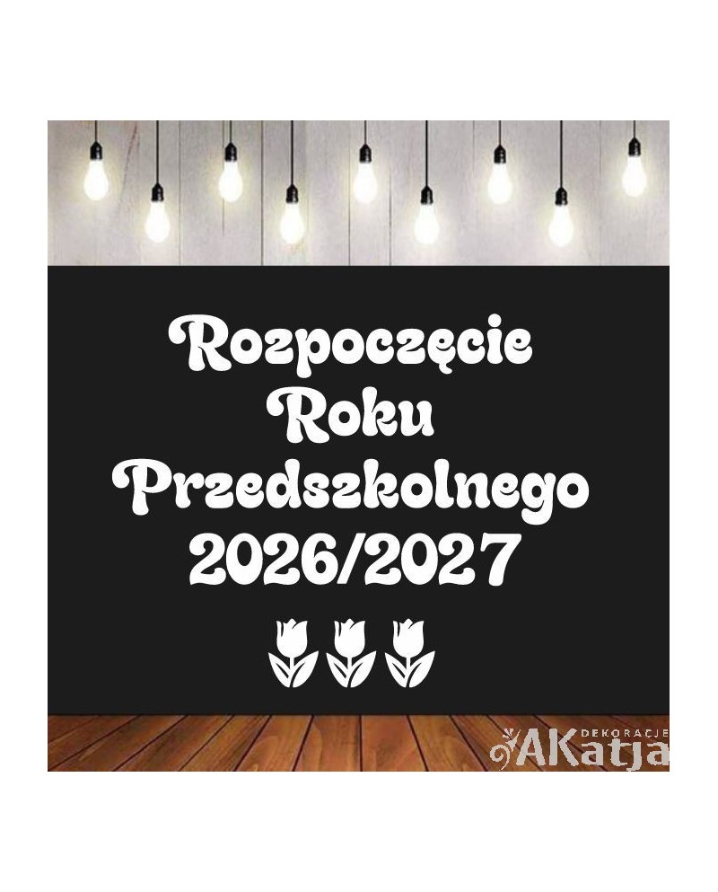 Rozpoczęcie Roku Przedszkolnego - wycinanka z kartonu