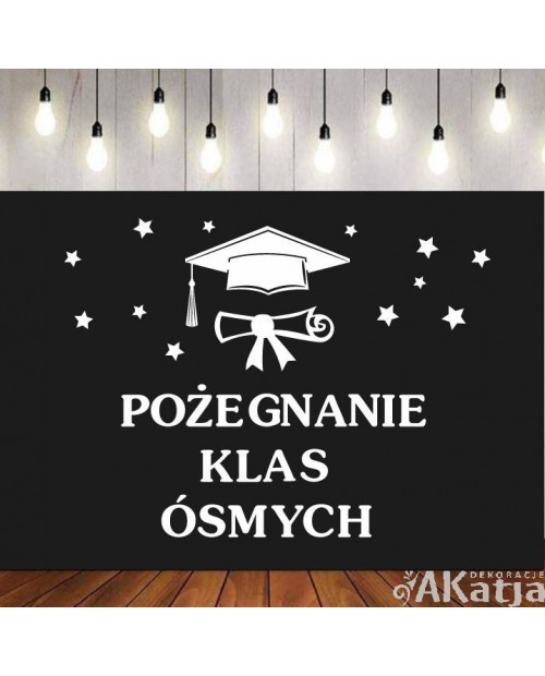 Pożegnanie Klas Ósmych- wycinanka z kartonu