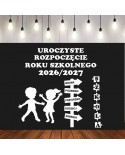 Uroczyste rozpoczęcie roku szkolnego- wycinanka z kartonu