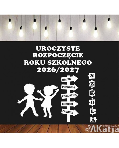 Uroczyste rozpoczęcie roku szkolnego- wycinanka z kartonu