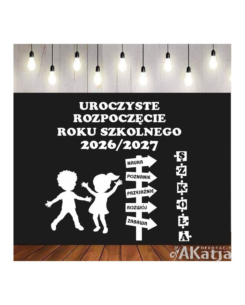 Uroczyste rozpoczęcie roku szkolnego- wycinanka z kartonu