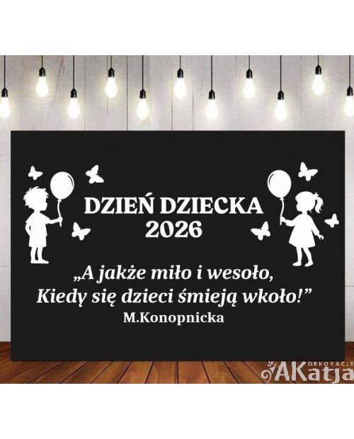 Dzień Dziecka: A jakże miło i wesoło... - wycinanka z kartonu