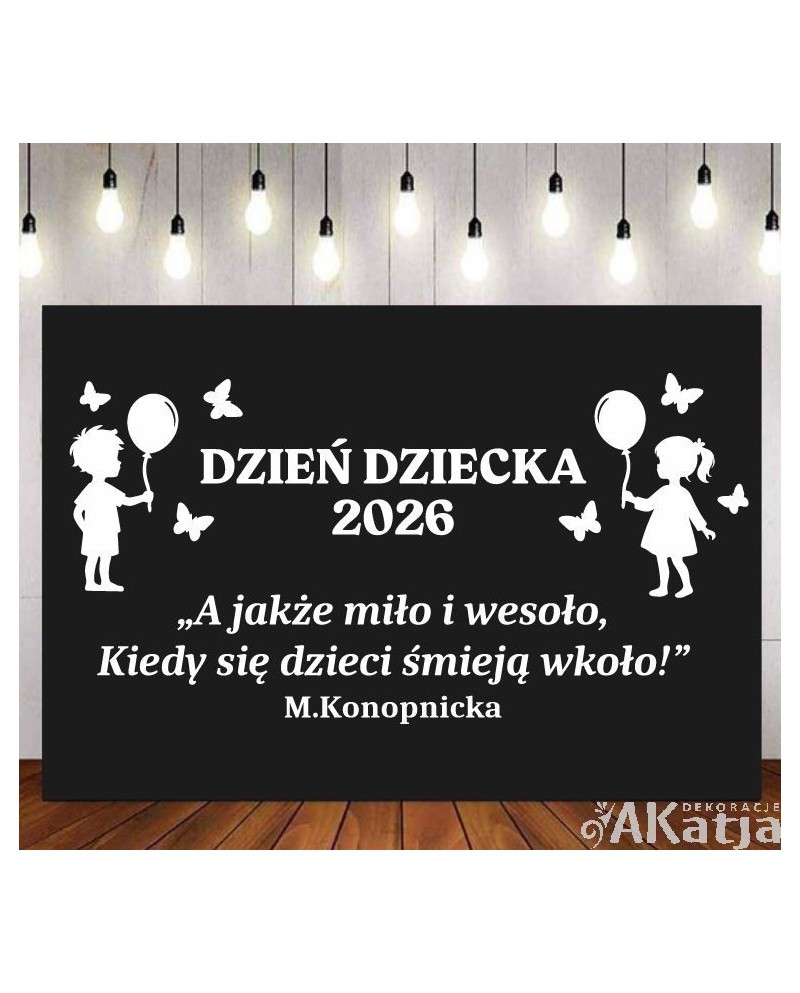 Dzień Dziecka: A jakże miło i wesoło... - wycinanka z kartonu