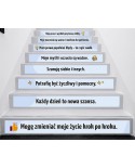 Schody dobrych myśli- naklejki na schody