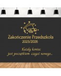 Zakończenie Przedszkola- naklejka okazjonalna