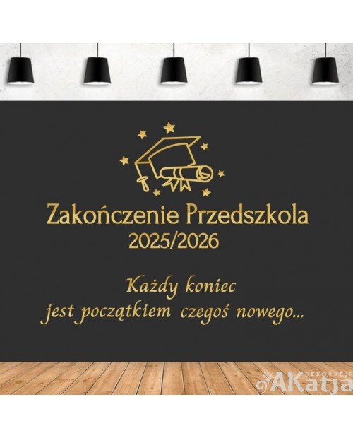 Zakończenie Przedszkola- naklejka okazjonalna