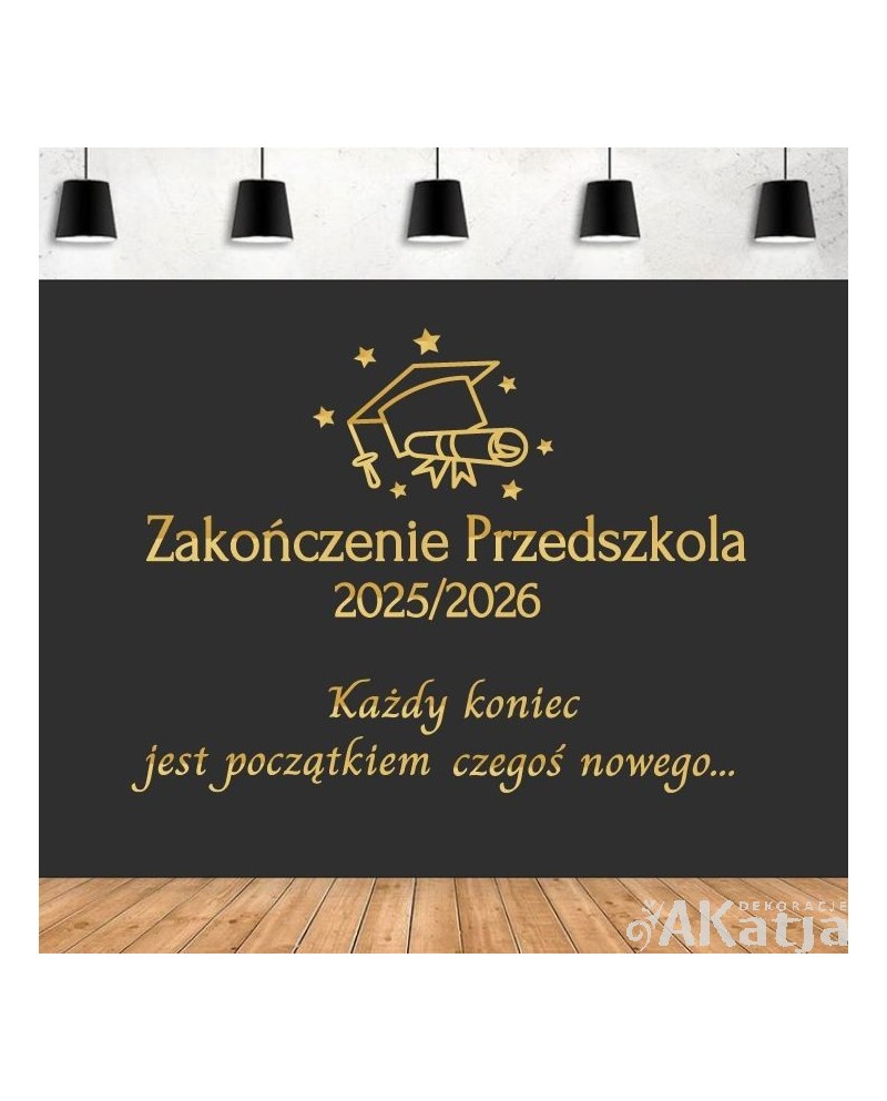 Zakończenie Przedszkola- naklejka okazjonalna