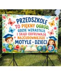 Przedszkole to piękny ogród- Baner do przedszkola